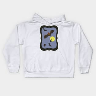 Spooky Halloween Bats Kids Hoodie